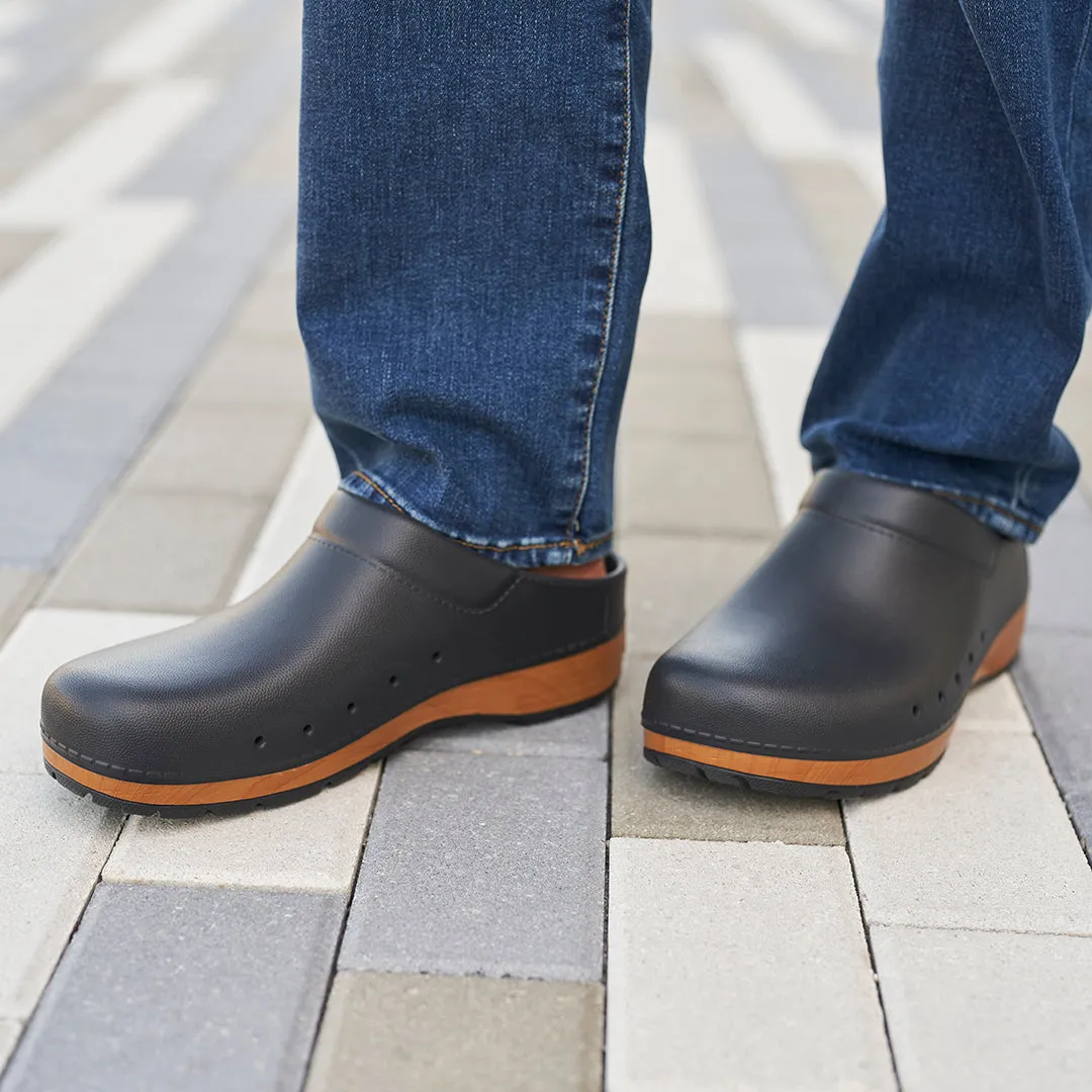 DANSKO KANE MEN BLACK Slippers That Don't Make Your Feet Sweat