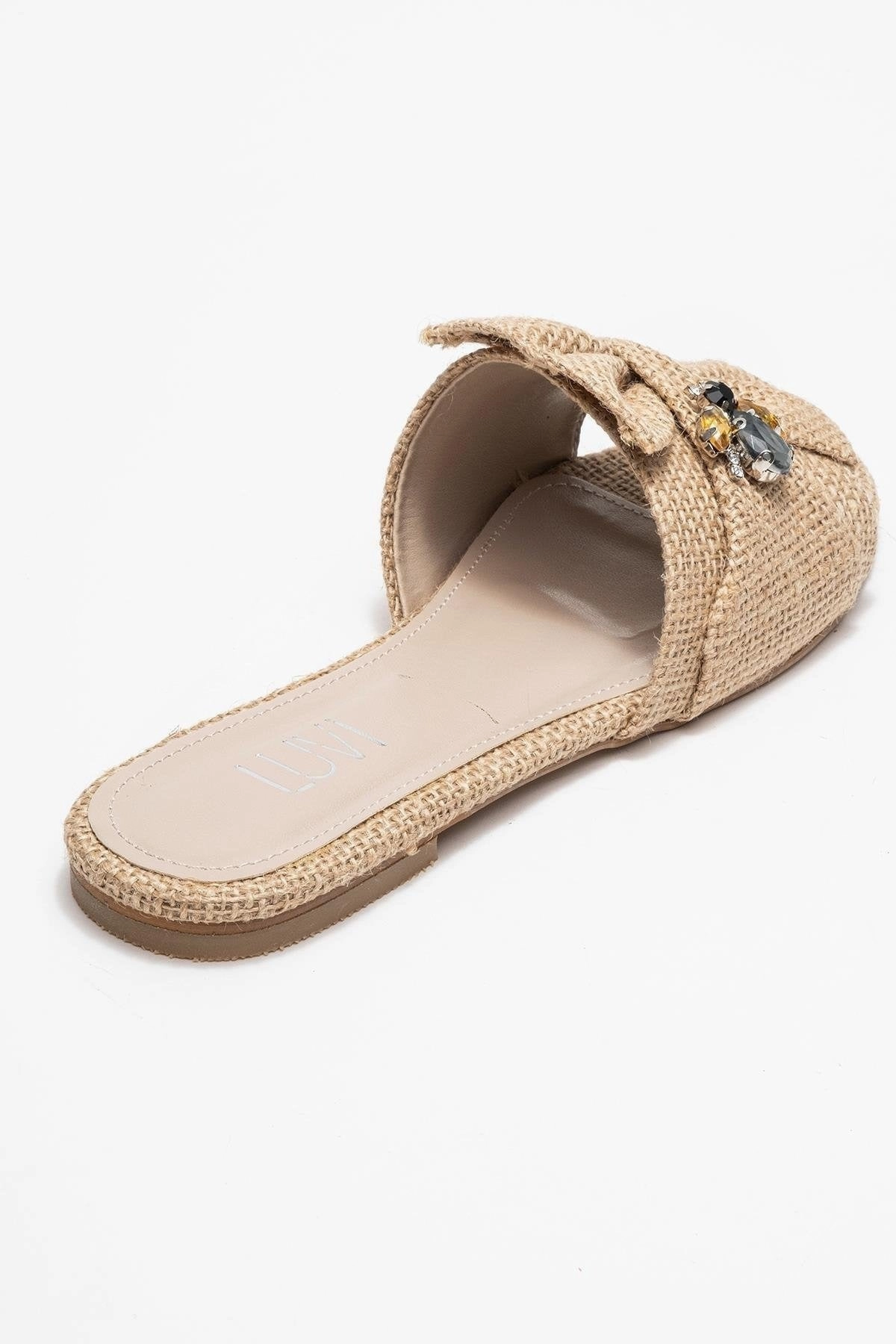Slides Cloudfoam Daphne Raffia Bow Slide Sandal