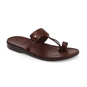 David - Leather Open Toe Sandal | Brown Sandals La Source Grenada Reviews