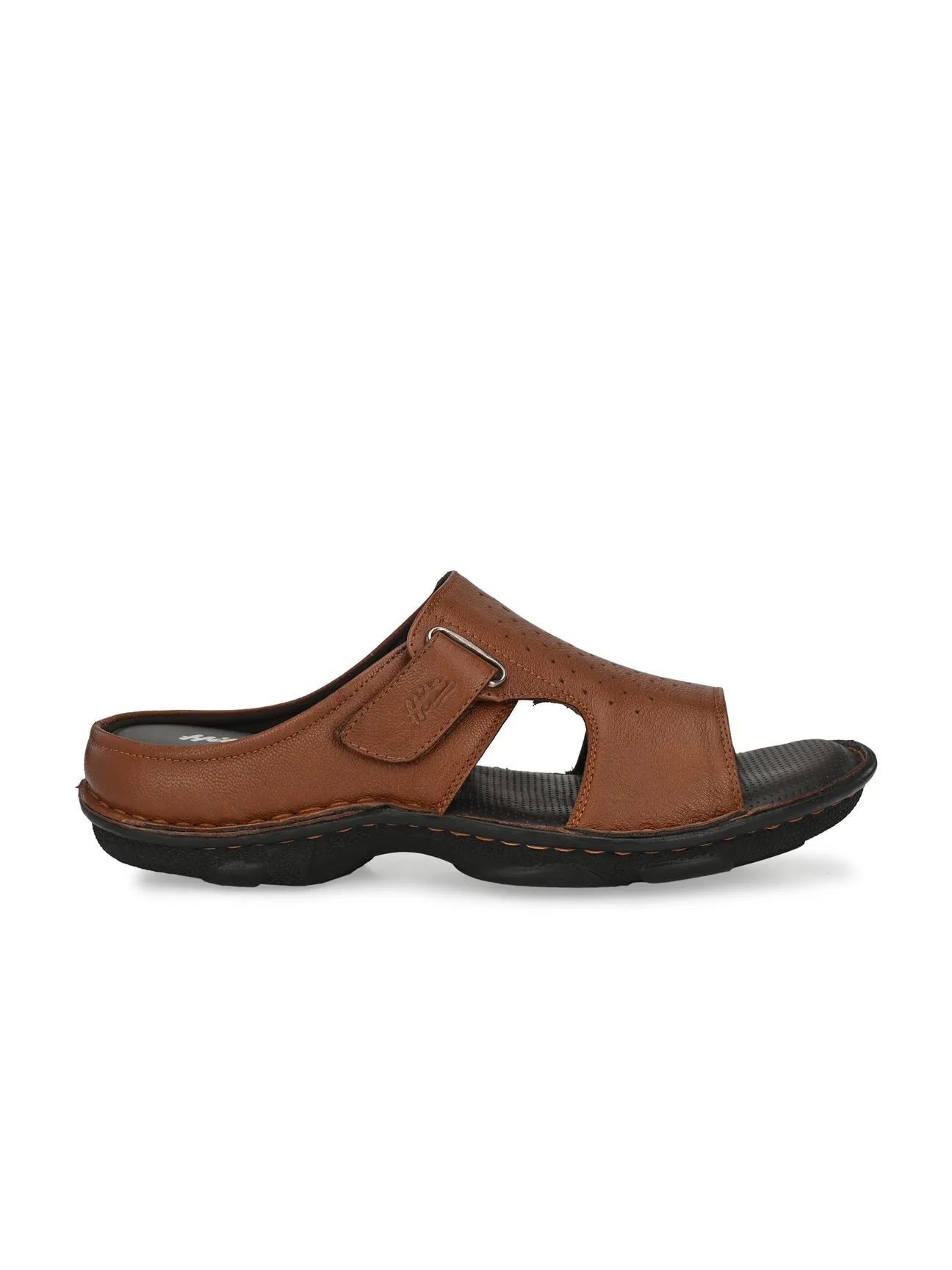Slide In Sandals Declan Leather Velcro Cushion Slippers