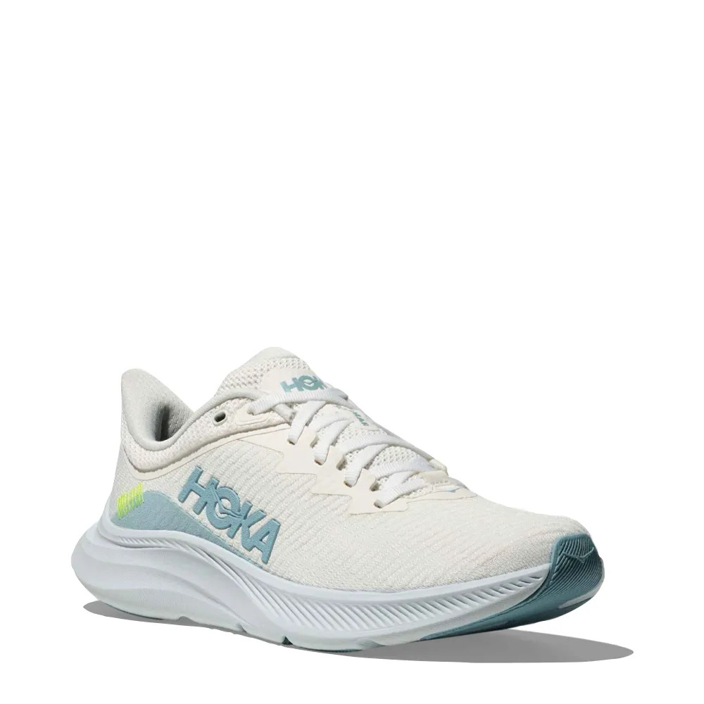 Hoka Women's Solimar Sneaker in White/Tundra Blue Shoes For Disney