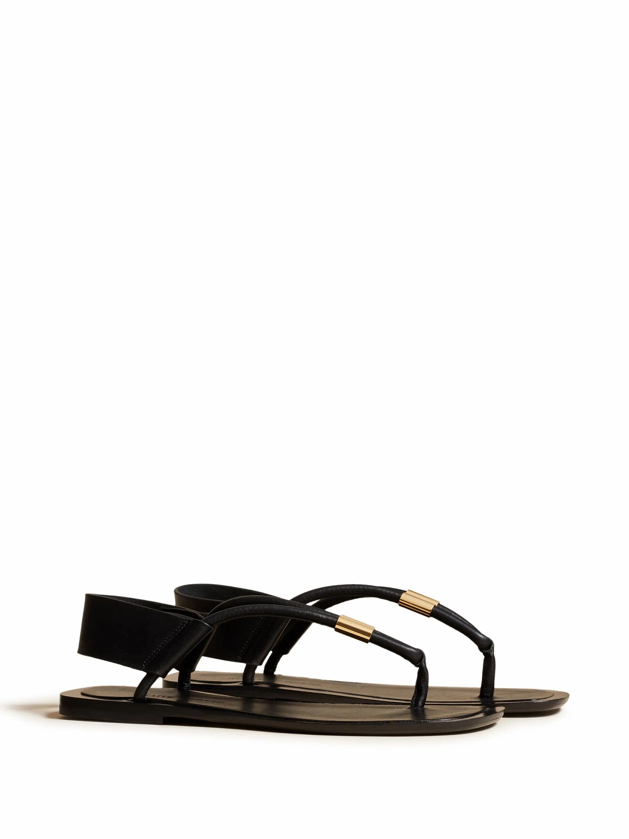 Sandals New Devoe flat leather sandals