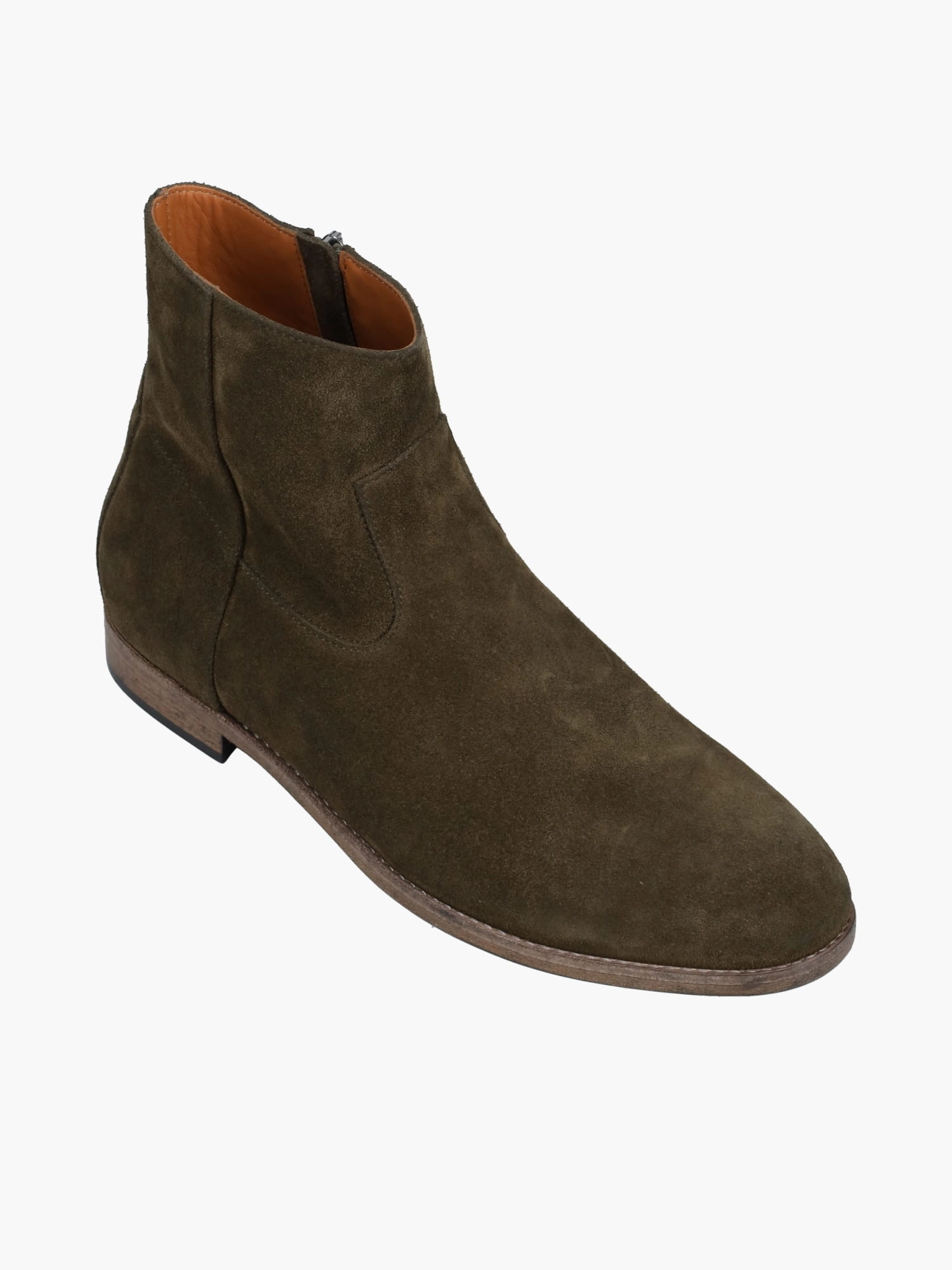 Floyd Zip Boot Militare Suede Black Platform Heel Boots