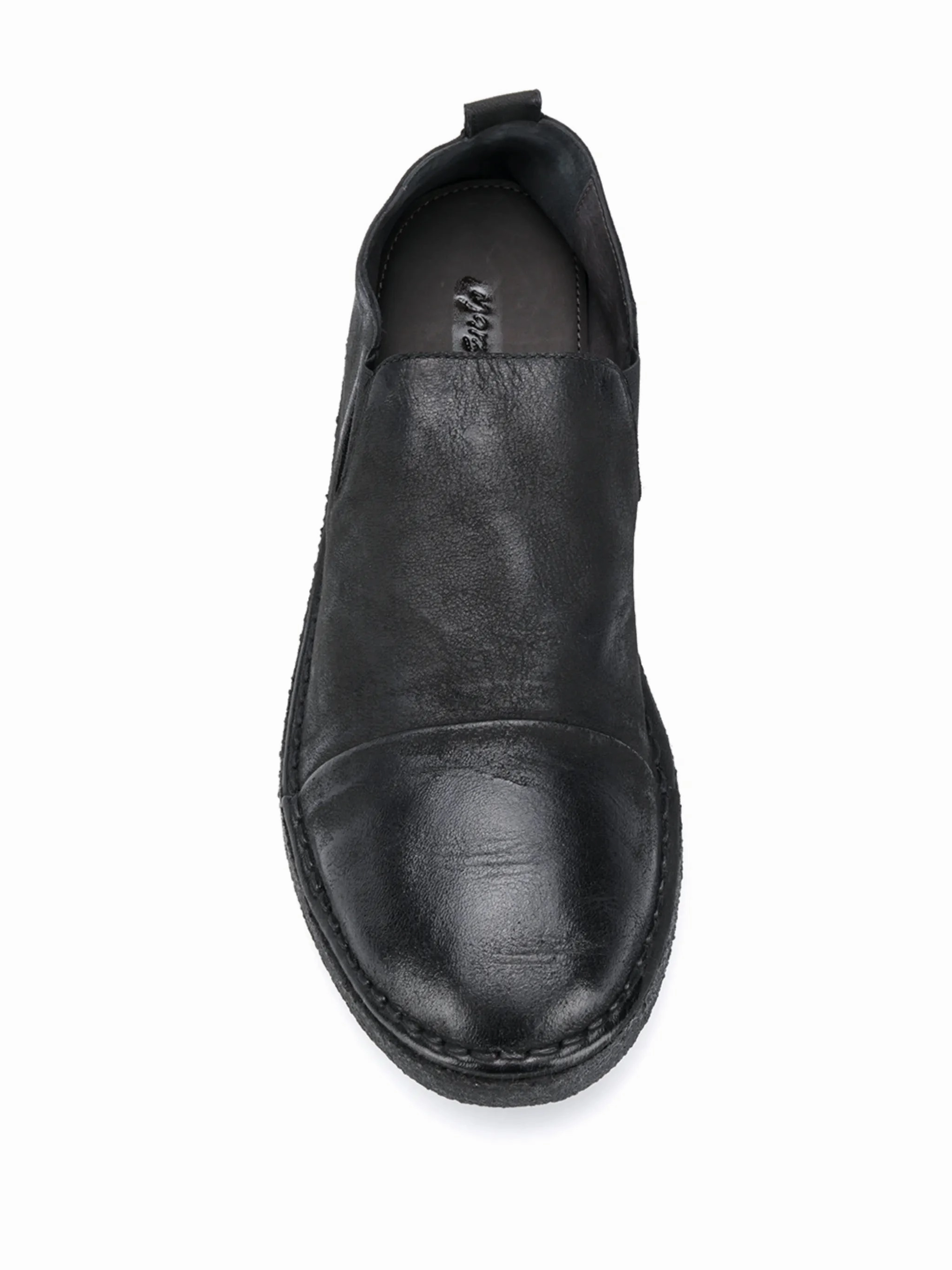 Loafers Review distressed-effect slip-on loafers