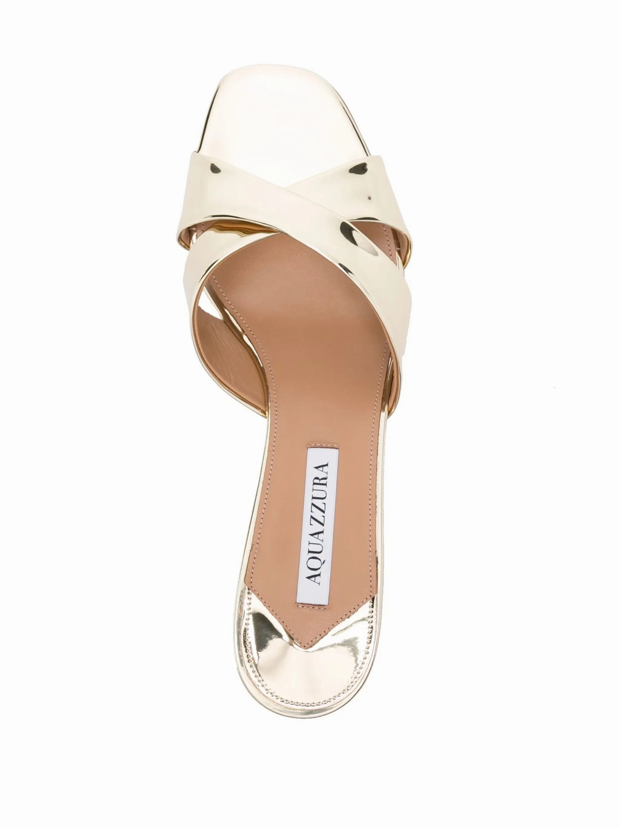 Divine 50mm mirrored mules Spring Sandals 2025
