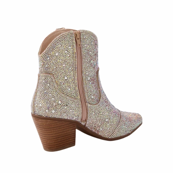 Coconuts By Matisse Cowboy Boots Django & Juliette Women's Wagon Silver Jewel