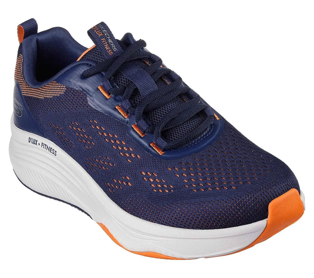 Running Shoes For Tennis D'LUX FITNESS - NEW AFFINITY - NAVY ORANGE