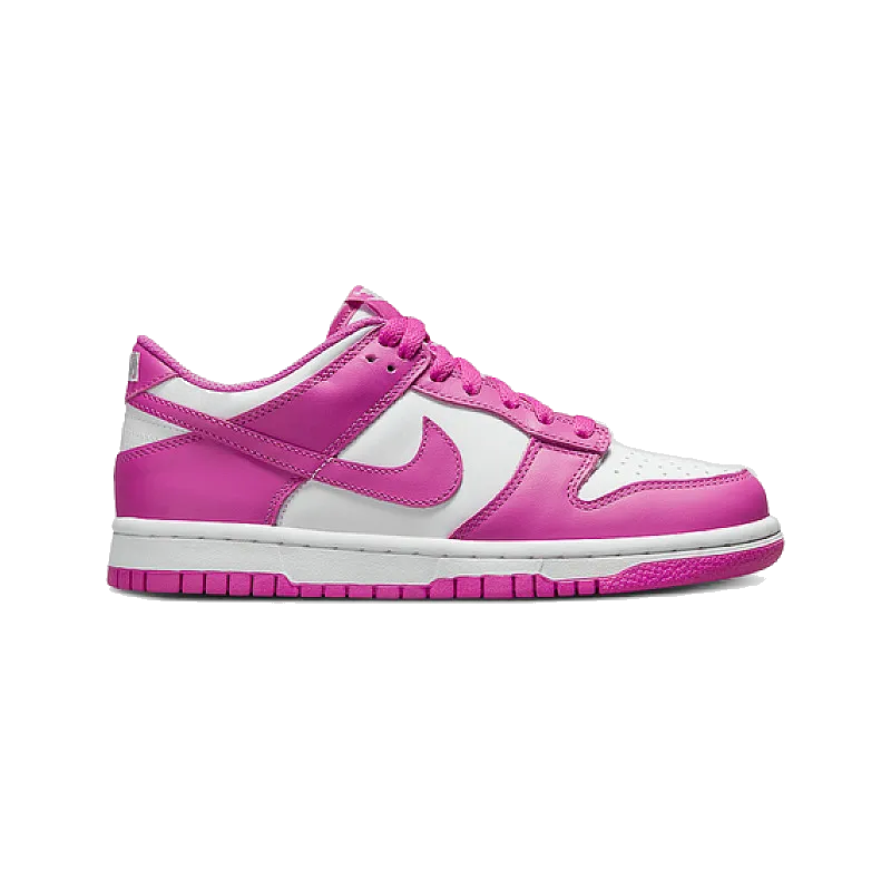 Nike Kids' Dunk Low Gs Shoes - White / Active Fuchsia Nike Halloween Shoes