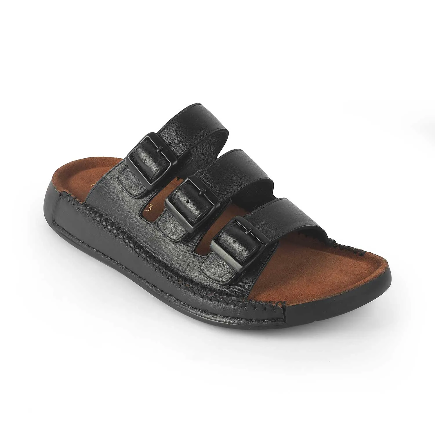 Celine Triomphe Sandals Tresmode Jagri Black Men's Sandals