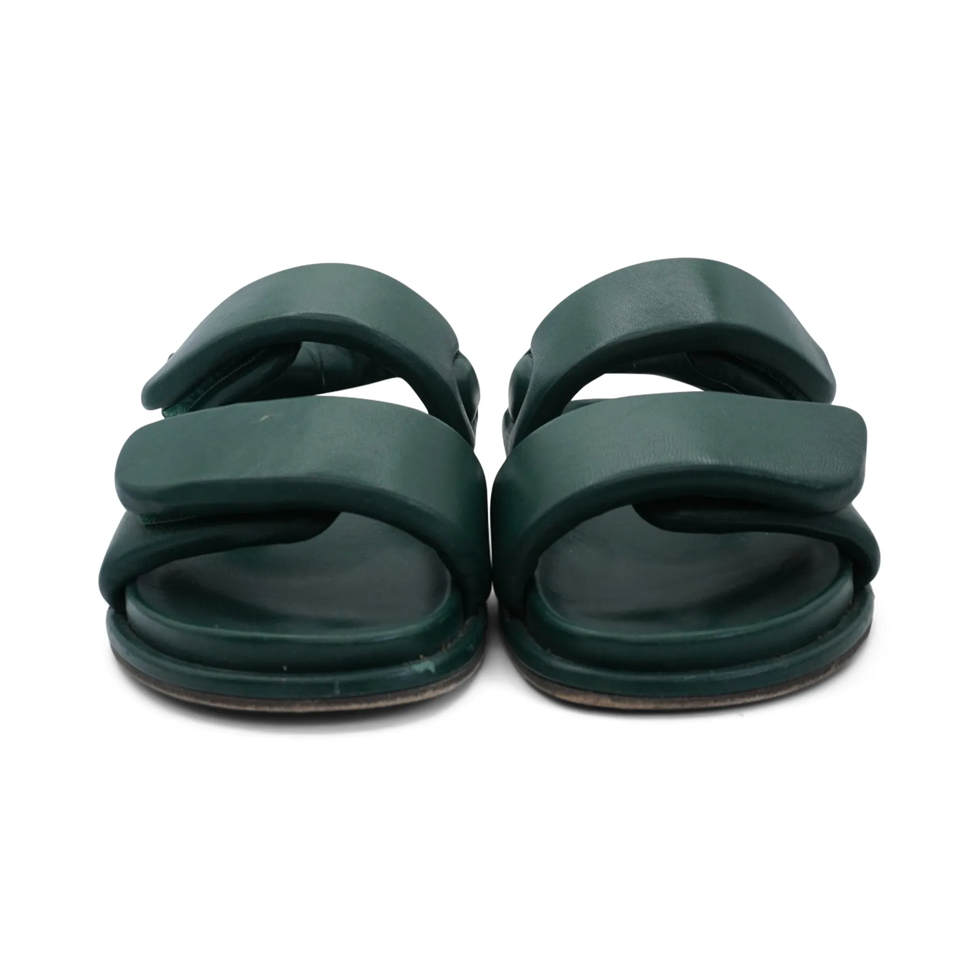 Strappy Sandals Low Heel Dries Van Noten Puffy Sandals - Mens' 42