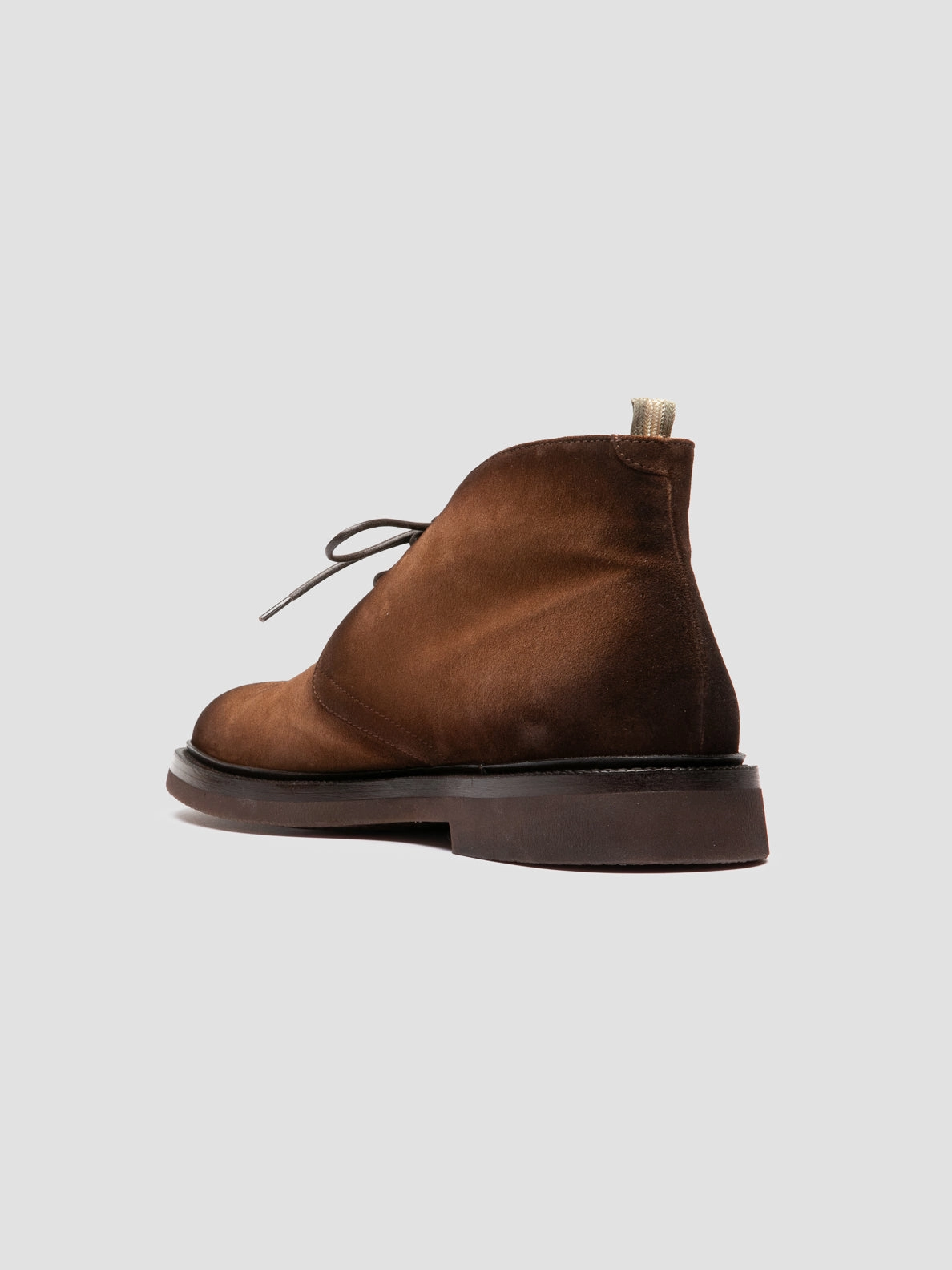 DUDE FLEXI 004 - Brown Suede Chukka Boots Gold Platform Boots
