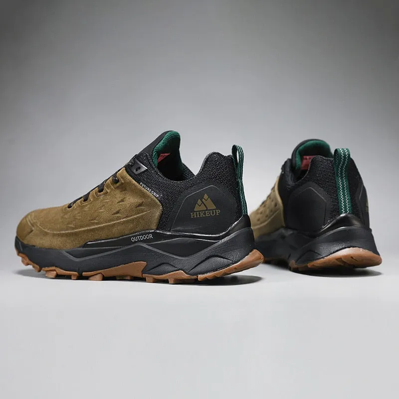 Warm Hiking Shoes HIKEUP Leather Hiking Shoes for Men great for Outdoors orthopedic cushion sole/ FREE Shipping 15 days