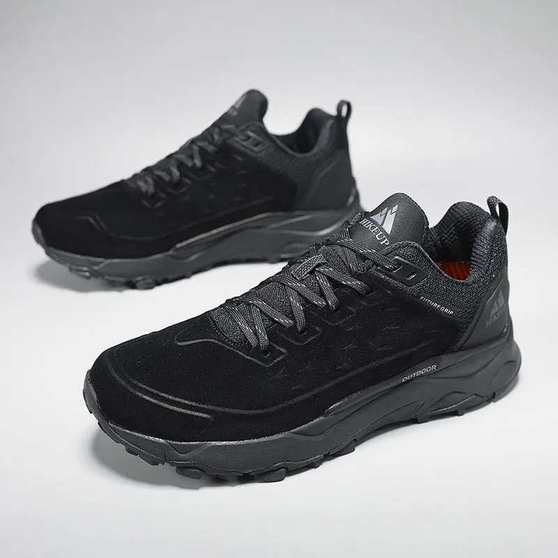 HIKEUP Leather Hiking Shoes for Men great for Outdoors orthopedic cushion sole/ FREE Shipping 15 days Ember Demi Trail Hiking Shoes