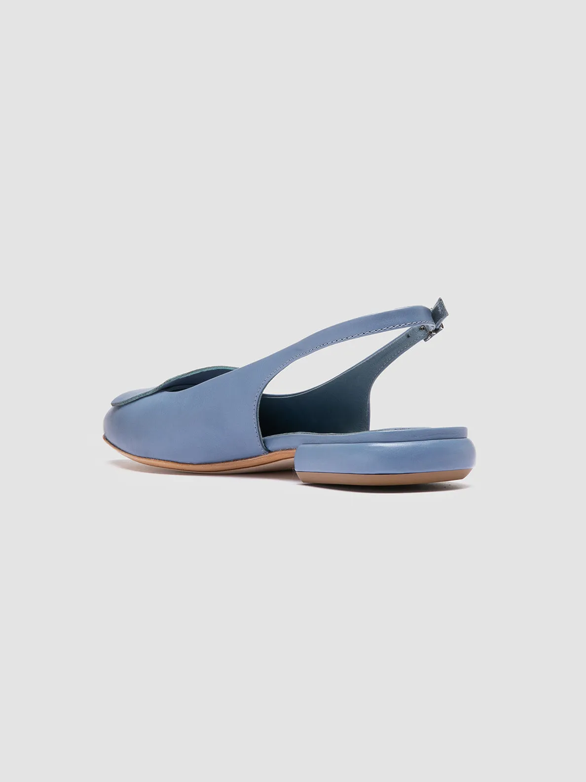SUE 007 - Blue Leather Slingback Swords And Sandals Two