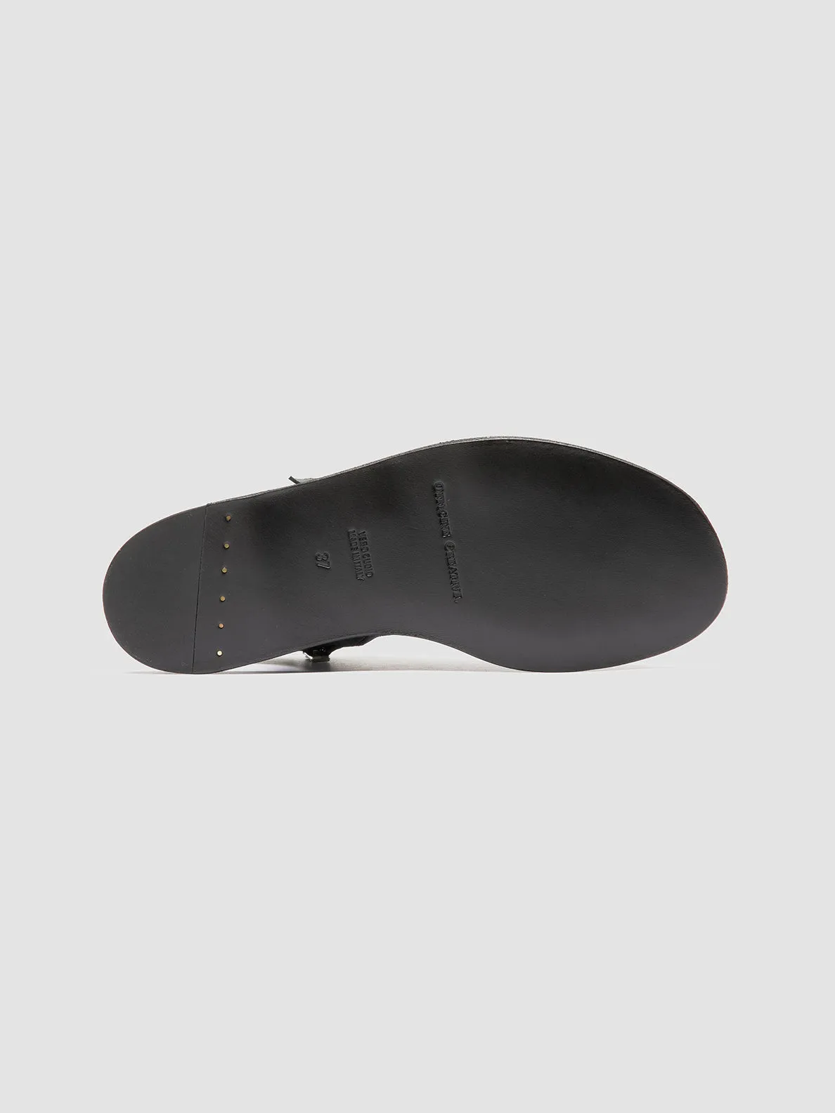 Benassi Slide Sandals ITACA 033 - Black Leather Sandals