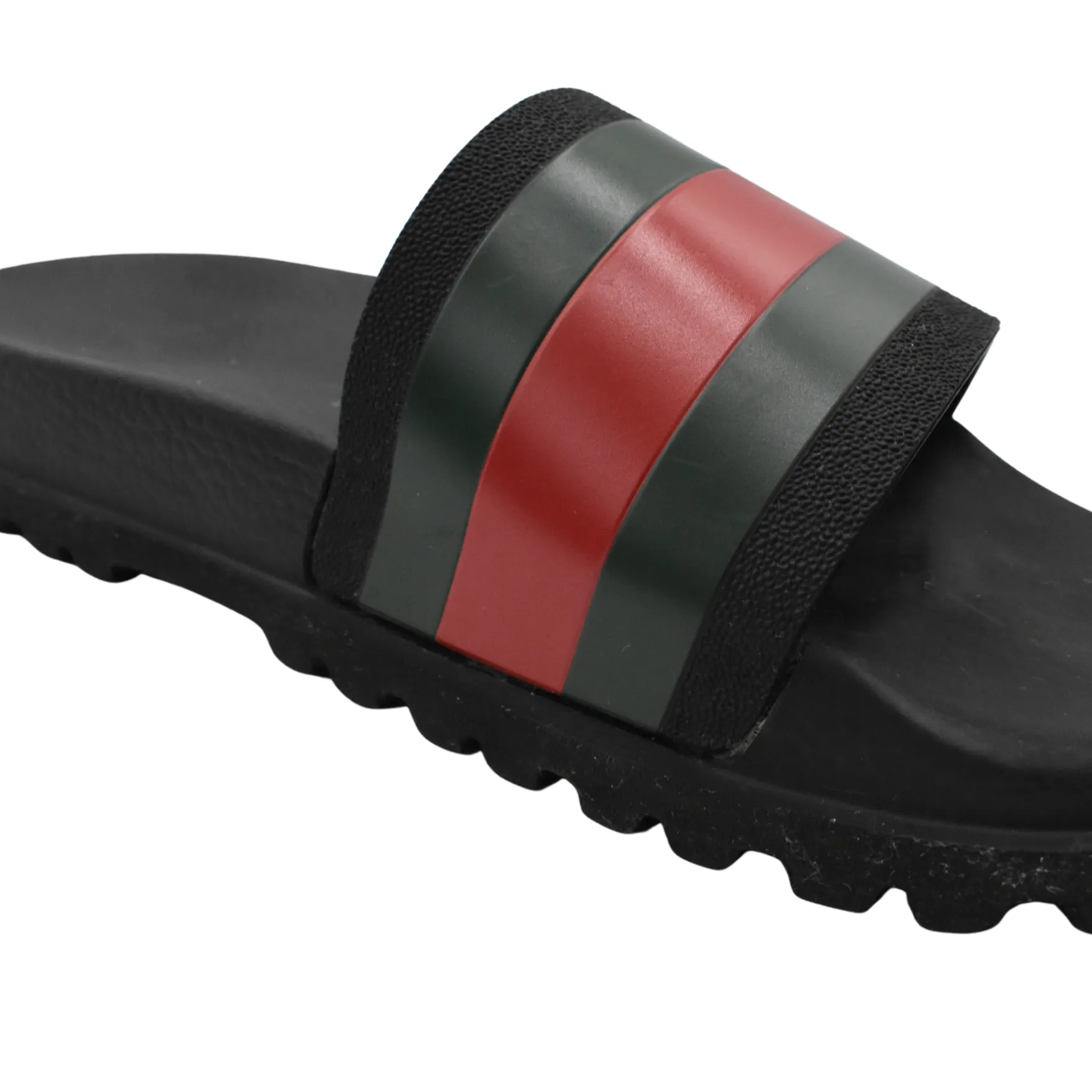 Biking With Sandals Gucci 'Pursuit' Pool Slides - Men's 7