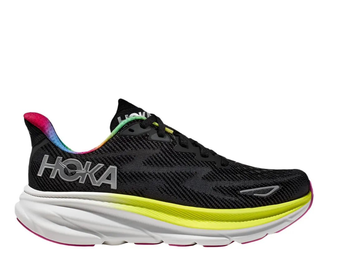 Alternative HOKA Men's Clifton 9 Sneaker - Black/All Aboard