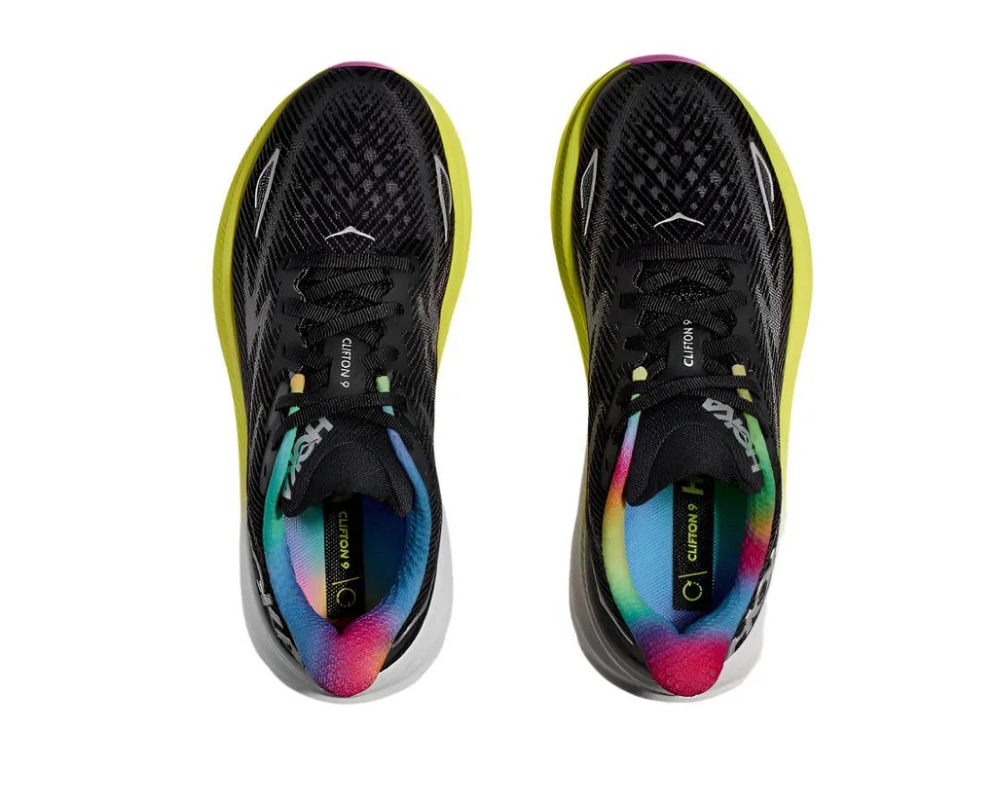 HOKA Men's Clifton 9 Sneaker - Black/All Aboard John Mayer