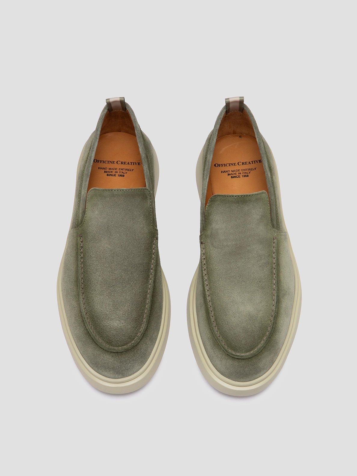 Preppy Loafers BONES 002 - Green Suede Loafers