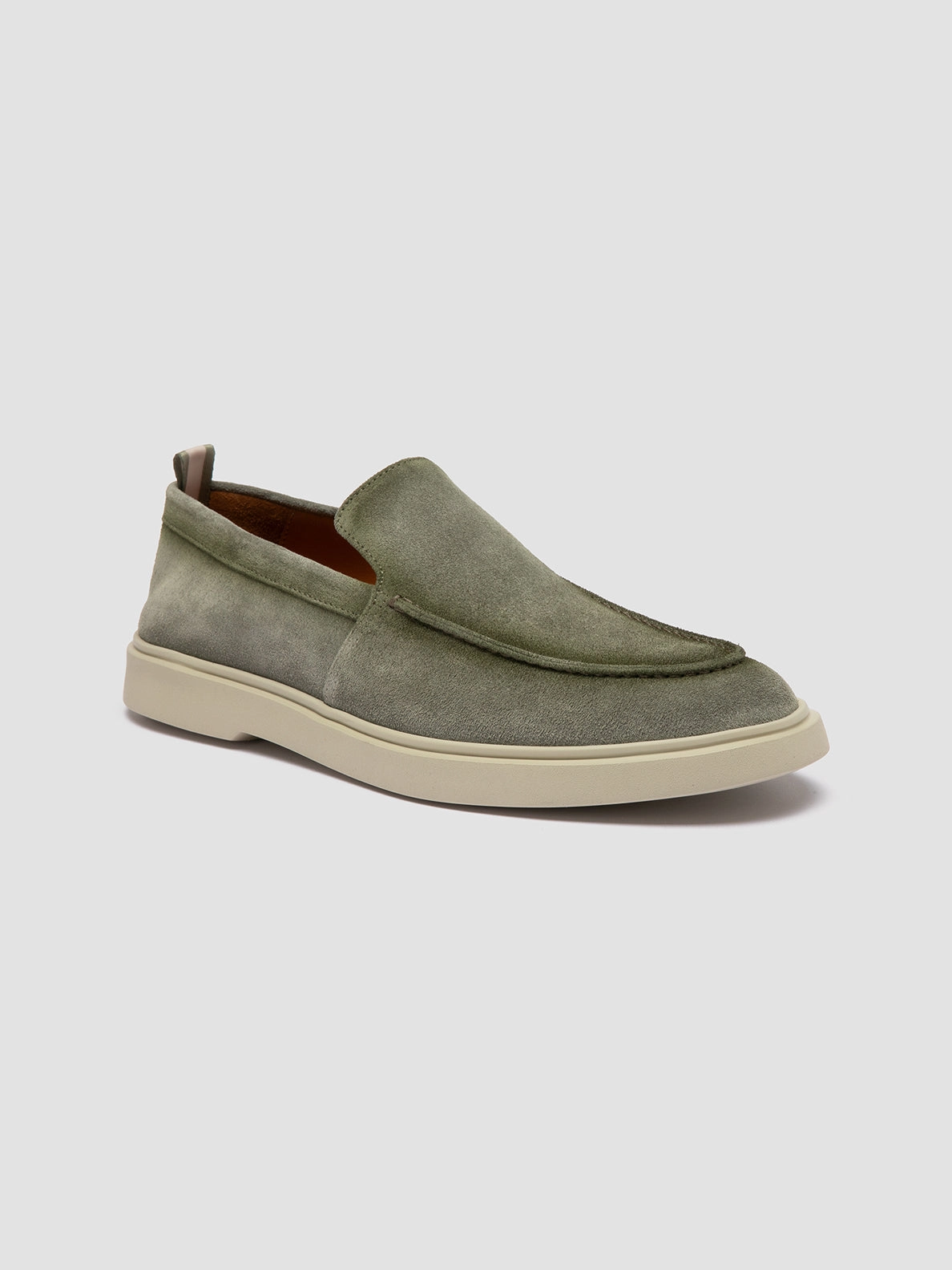 Left Lane Loafers BONES 002 - Green Suede Loafers