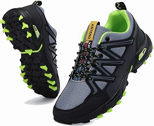 Men's Trail Running Shoes Anti-Skid Walking Shoes Athletic Road Running Footwear Wide Toe Box Hiking Shoes