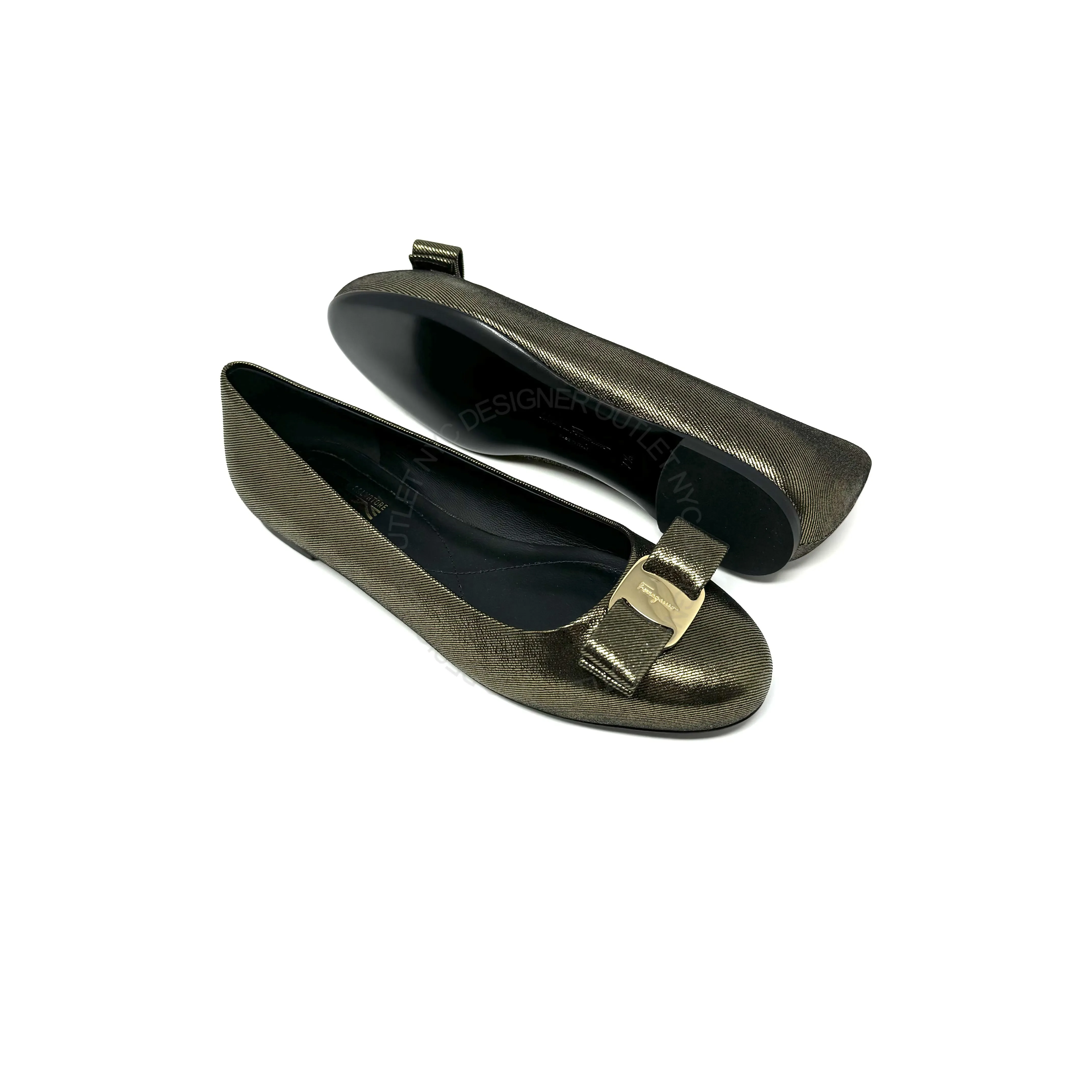 Open Back Flat Shoes Ferragamo Varina 7 Flats