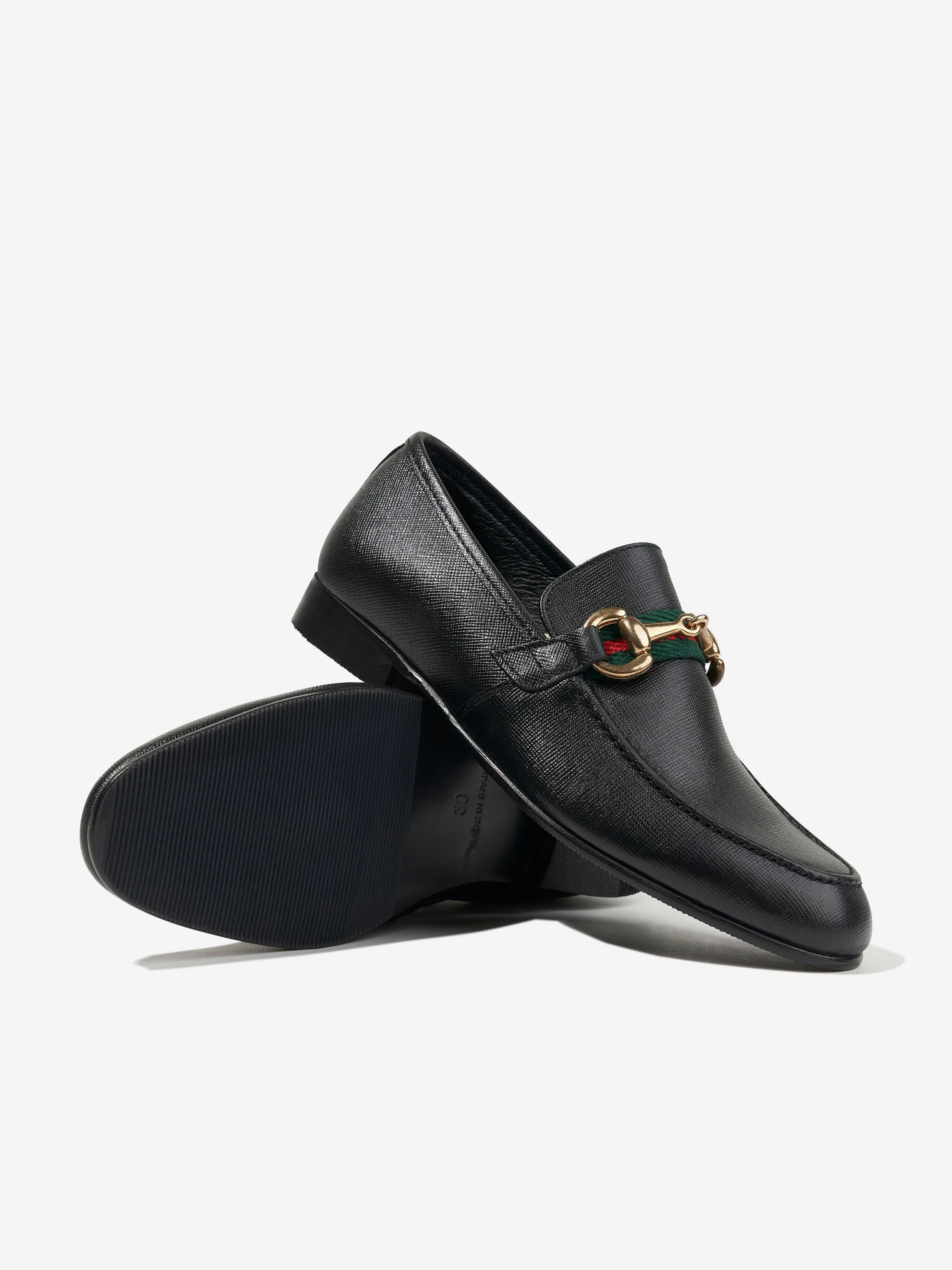 Mizuno Loafers Andanines Boys Loafers With Embellished Buckle in Black