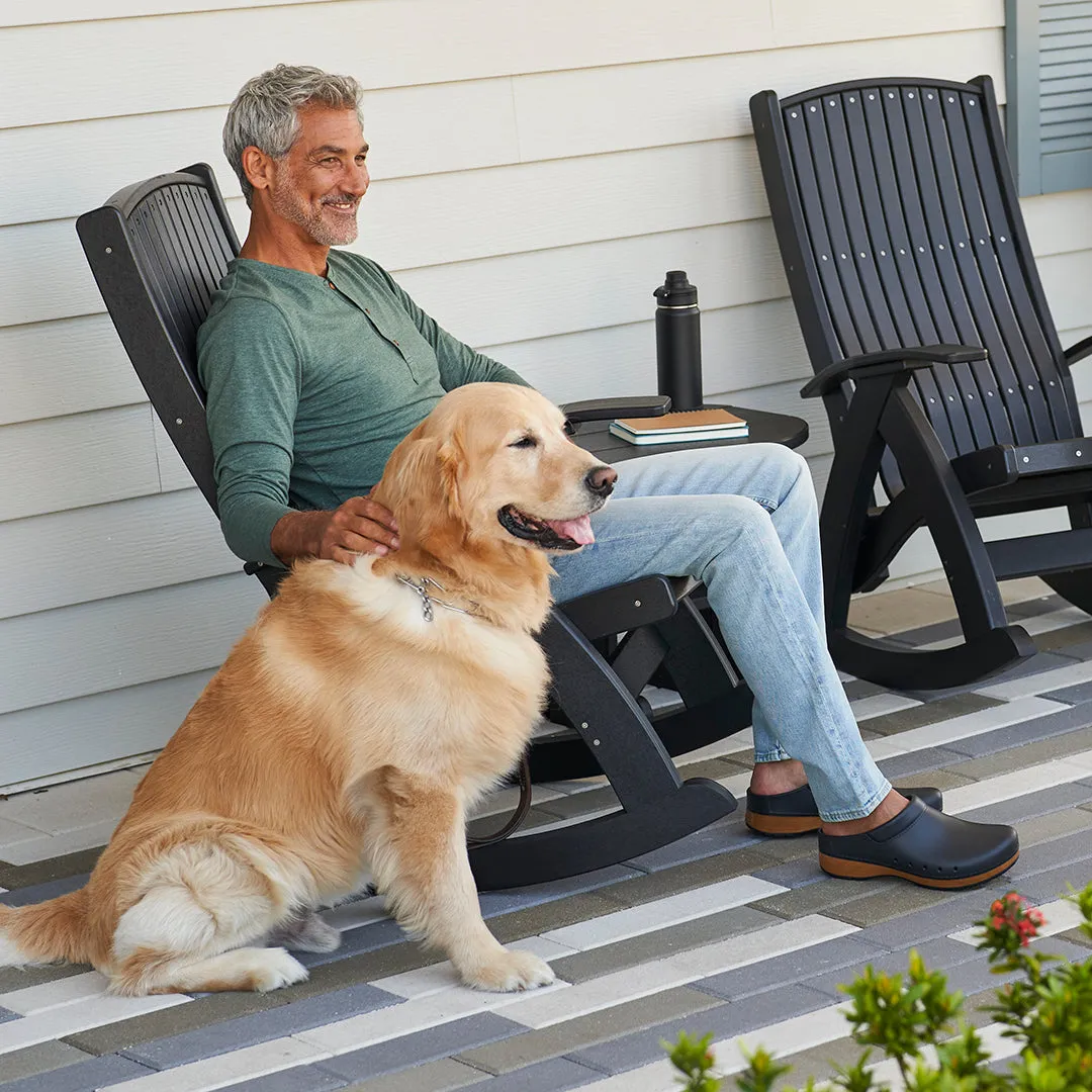 Leather Slide Sandals DANSKO KANE MEN BLACK