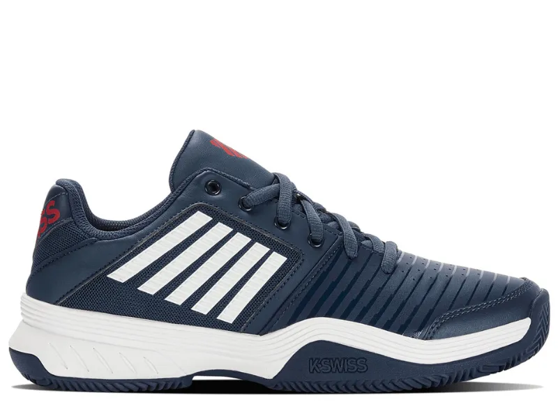 Detroit Lions Tennis Shoes K-Swiss Court Express HB Mens Tennis Shoe (Blue Opal/White/Lollipop)