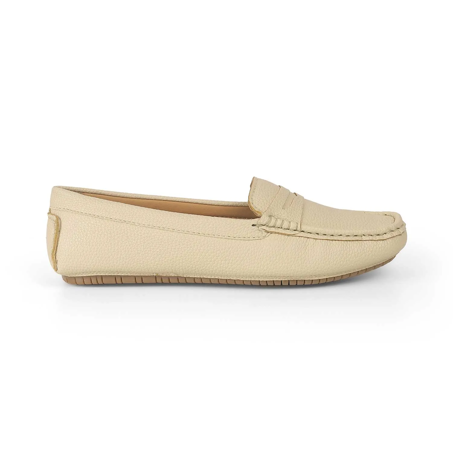 Massimo Dutti Loafers Tresmode St.Tropez Cream Women's Casual Loafers