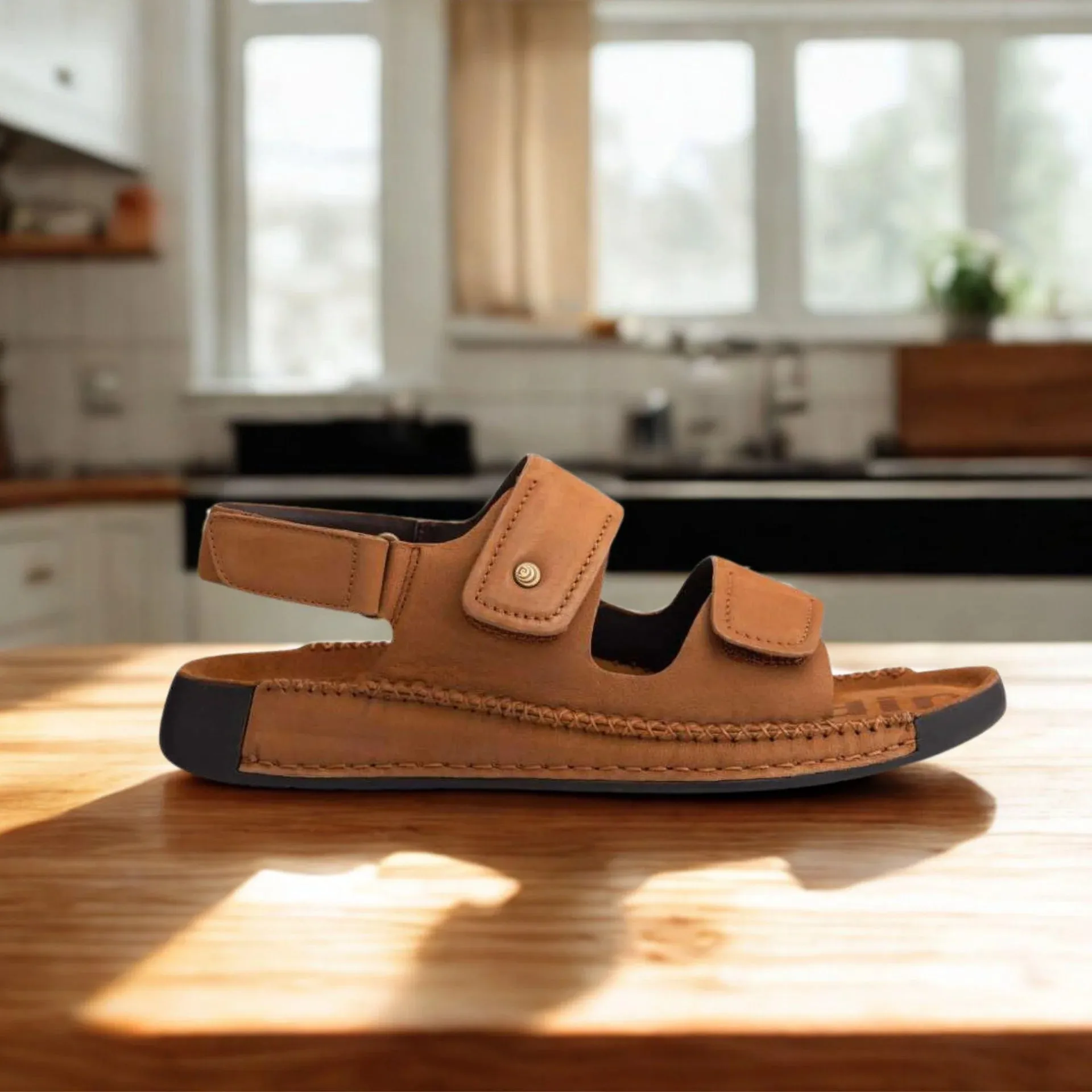 Sandals Anigua Double Strap Nubuck Leather Sandals