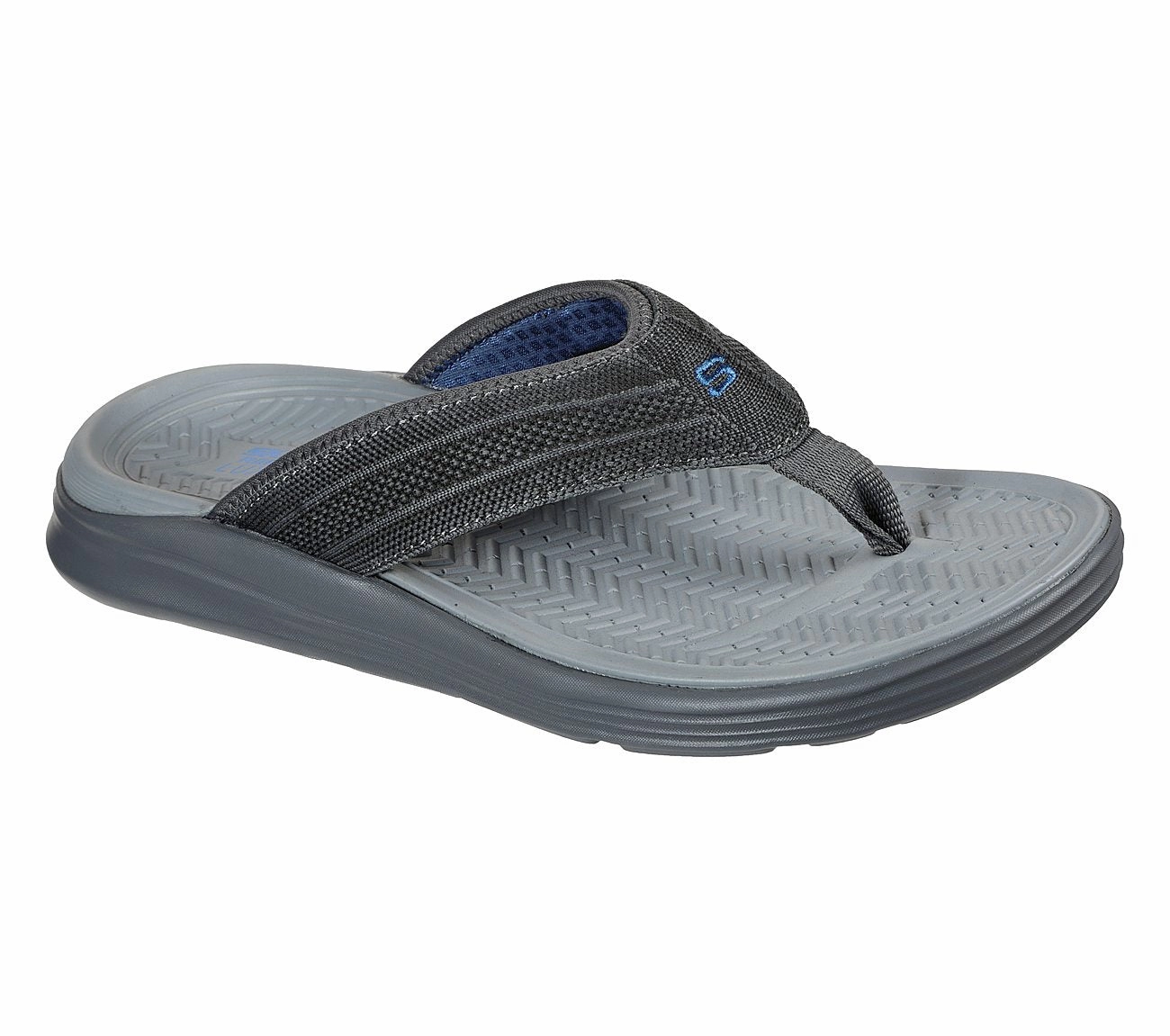 SKECHERS SARGO - POINT VISTA - 204383 - CHAR Double T Slides