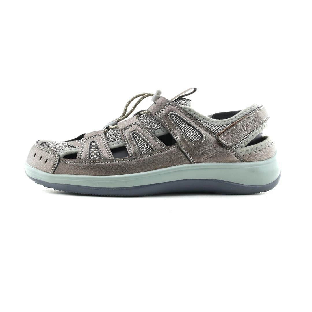 Stitch Feet Slippers Orthofeet Women Verona Heel Strap - Pewter