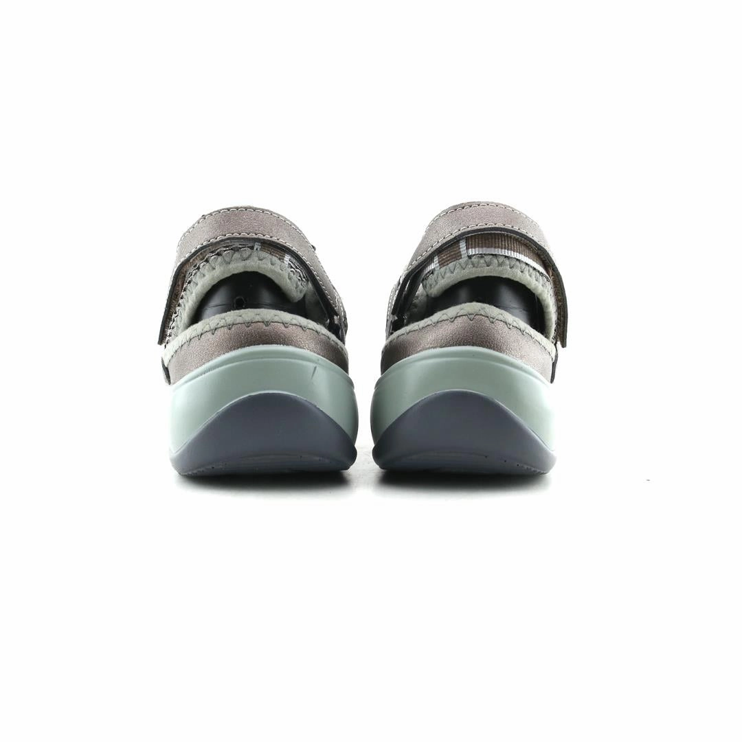 Lifting Slippers Orthofeet Women Verona Heel Strap - Pewter