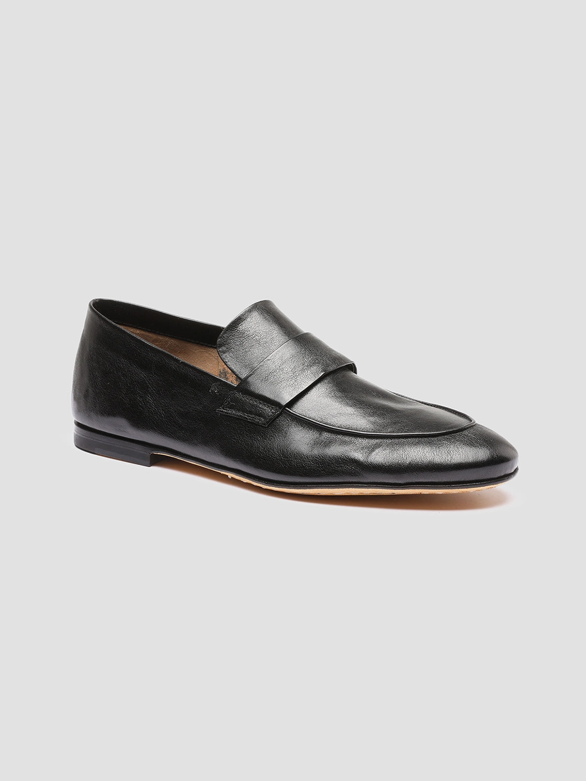 Factory Loafers AIRTO 001 - Black Leather Penny Loafers
