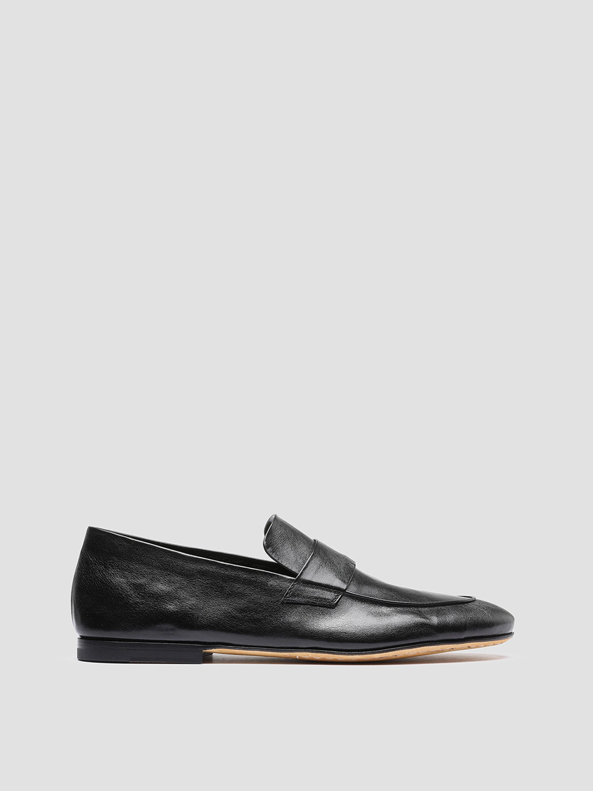 AIRTO 001 - Black Leather Penny Loafers Loafers Wide