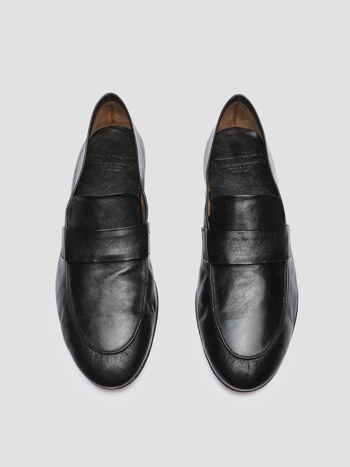 Chinos And Loafers AIRTO 001 - Black Leather Penny Loafers