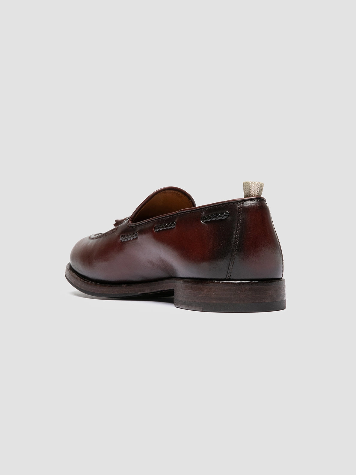 IVIES 002 - Brown Leather Tassel Loafers Suede Penny Loafers