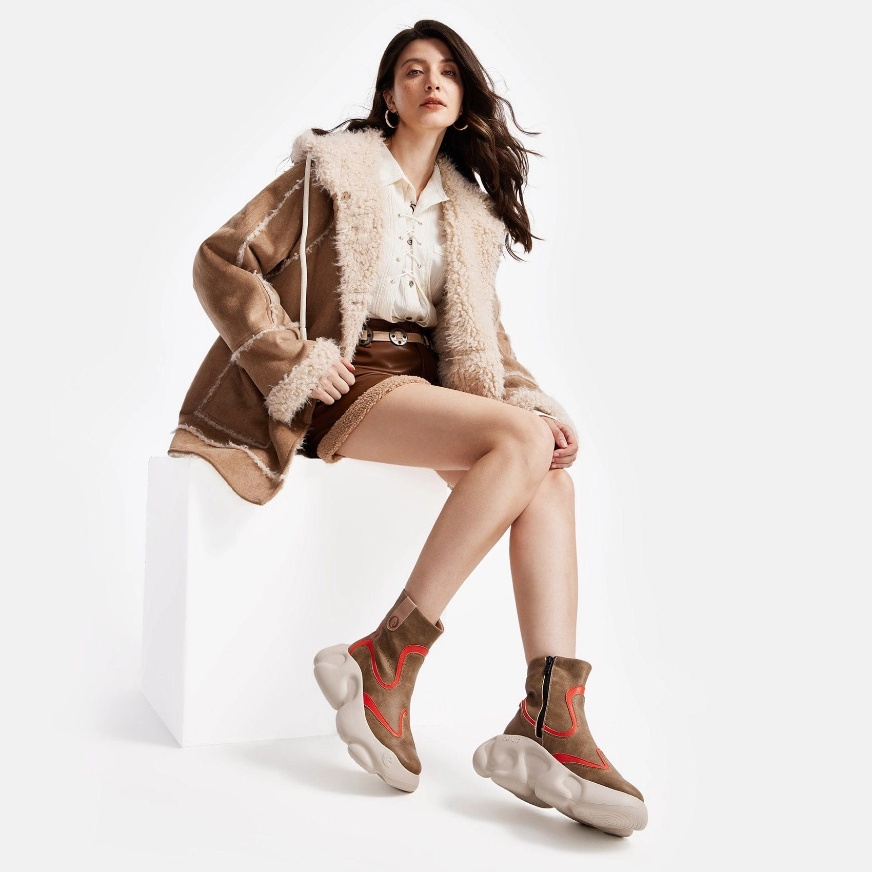 Childrens Walking Boots Elk Brown Zarautz V Women