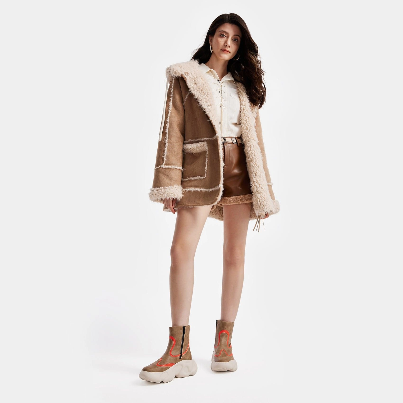 High Heel Western Boots Elk Brown Zarautz V Women