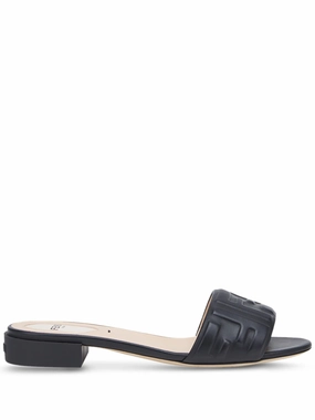 Dillards Sandals embossed FF-motif slip-on sandals