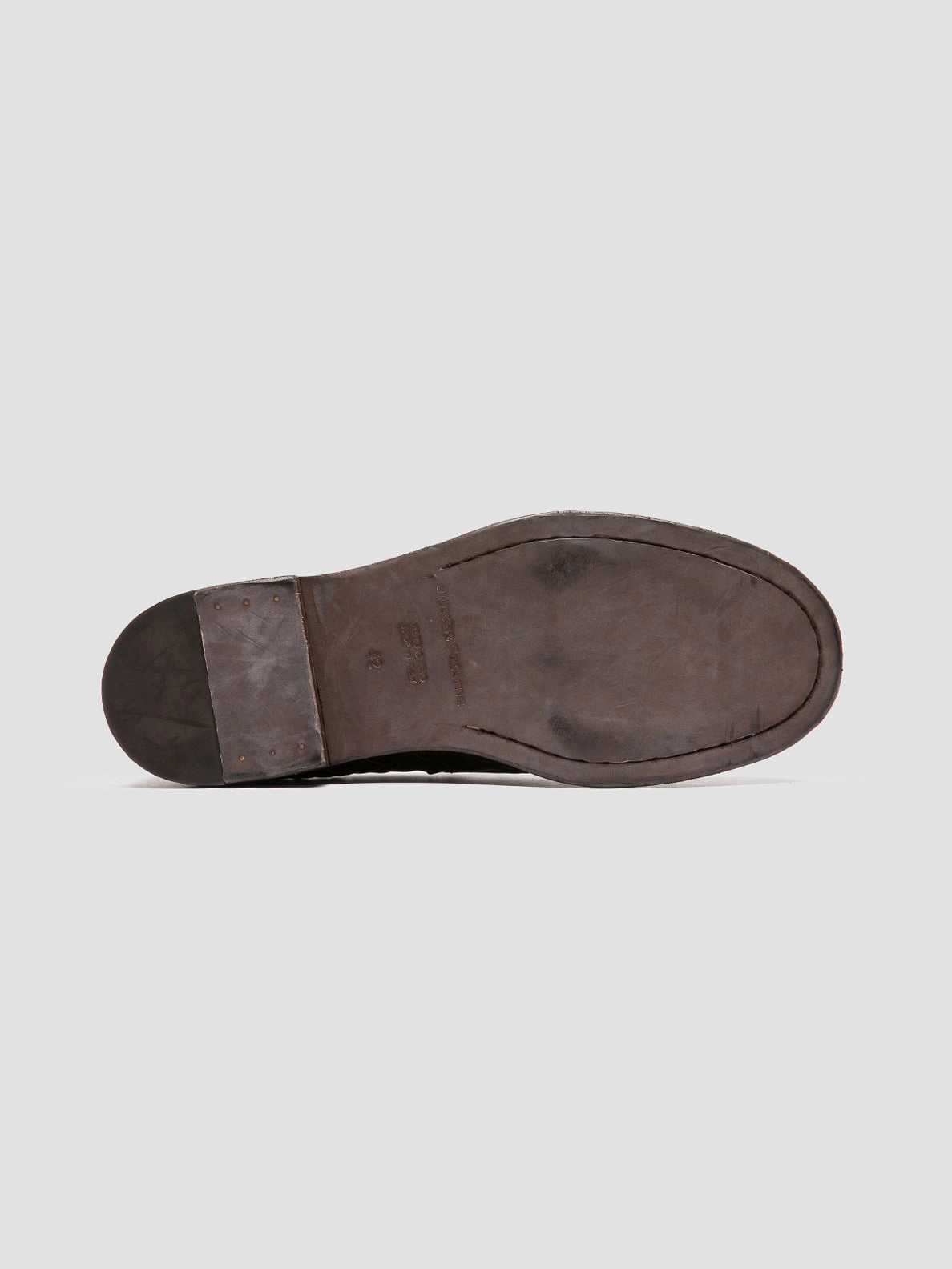 Loafers Flower RUGGED 008 - Brown Leather Penny Loafers