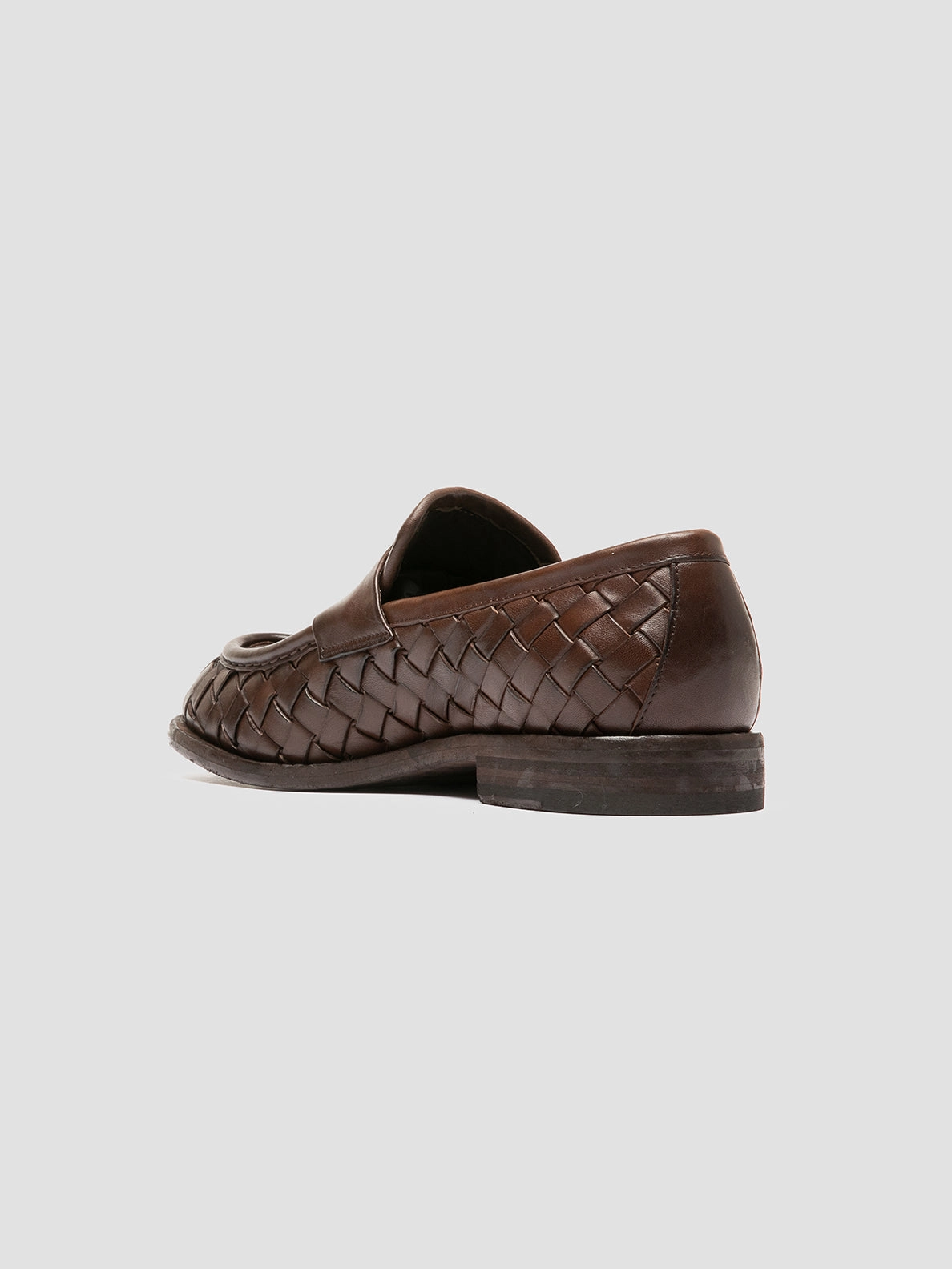 RUGGED 008 - Brown Leather Penny Loafers Ysl Loafers