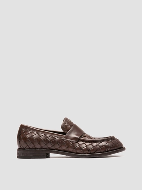RUGGED 008 - Brown Leather Penny Loafers Madewell Loafers