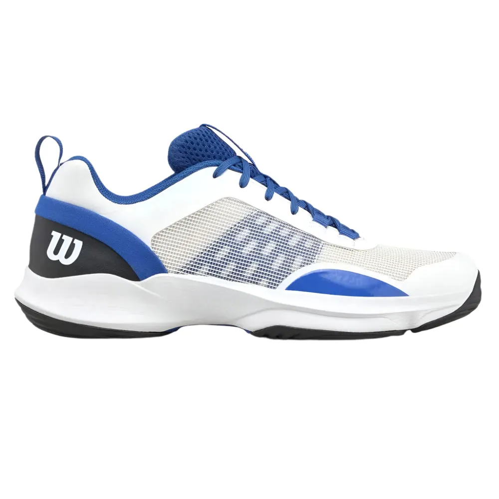 Olukai Tennis Shoes Wilson Hurakn Pro V2 Mens Padel Shoes (White/Deja Vu Blue/Black)