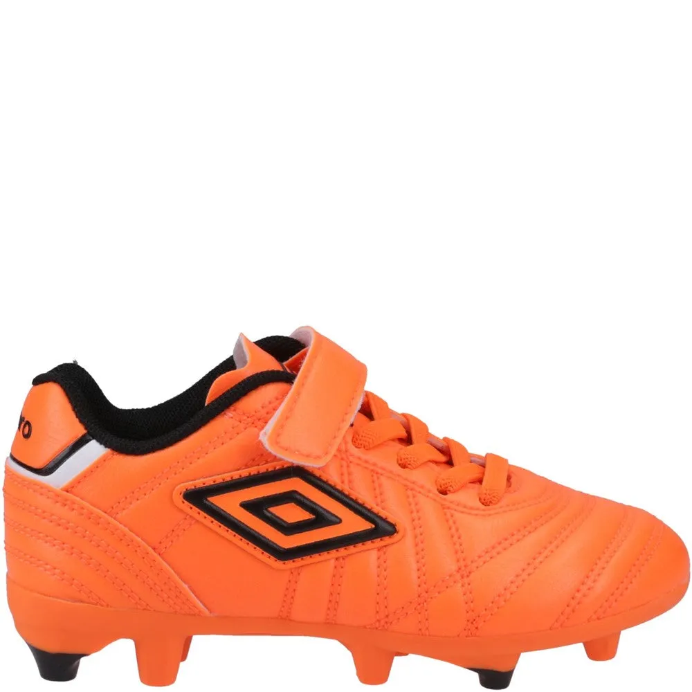 F50 Laceless Soccer Cleats Umbro Speciali Liga Firm Ground Jnr Football Boot