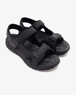 ESCAPE PLAN TRAIL SANDAL - FOREVER PURSUIT - BLACK BLACK High Heel Sandals