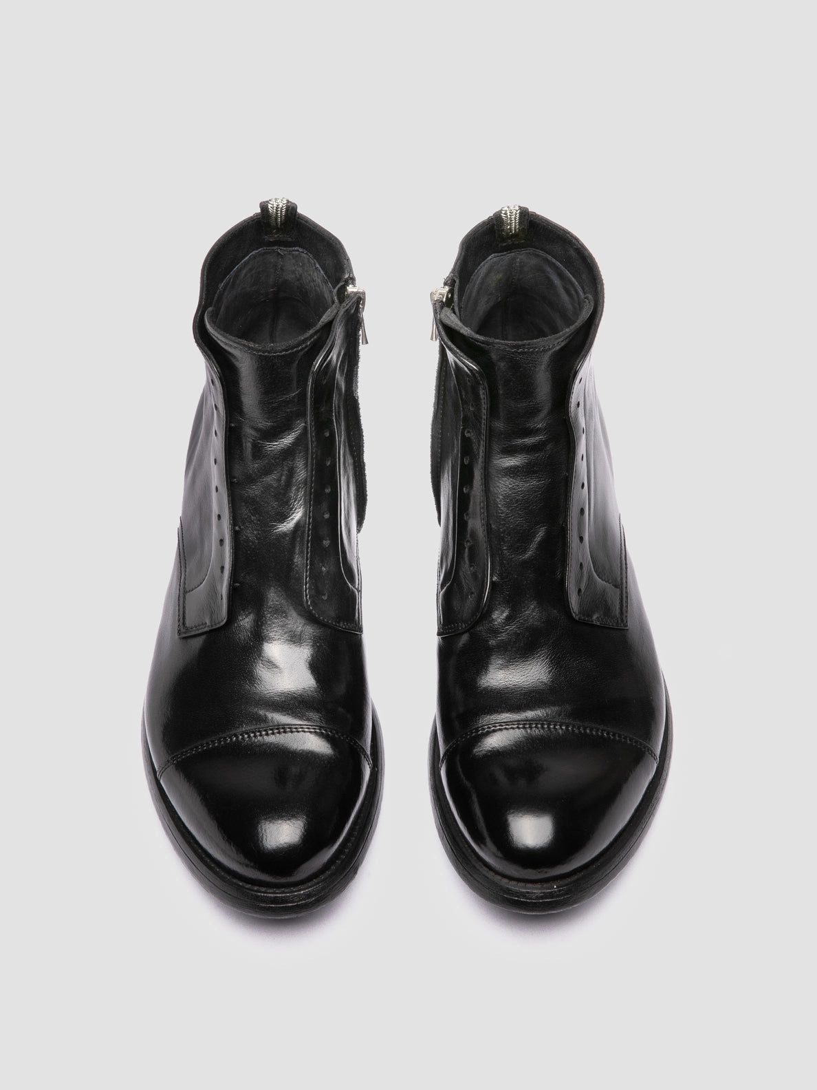 HIVE 005 - Black Leather Zipped Boots Toddler Cowgirl Boots