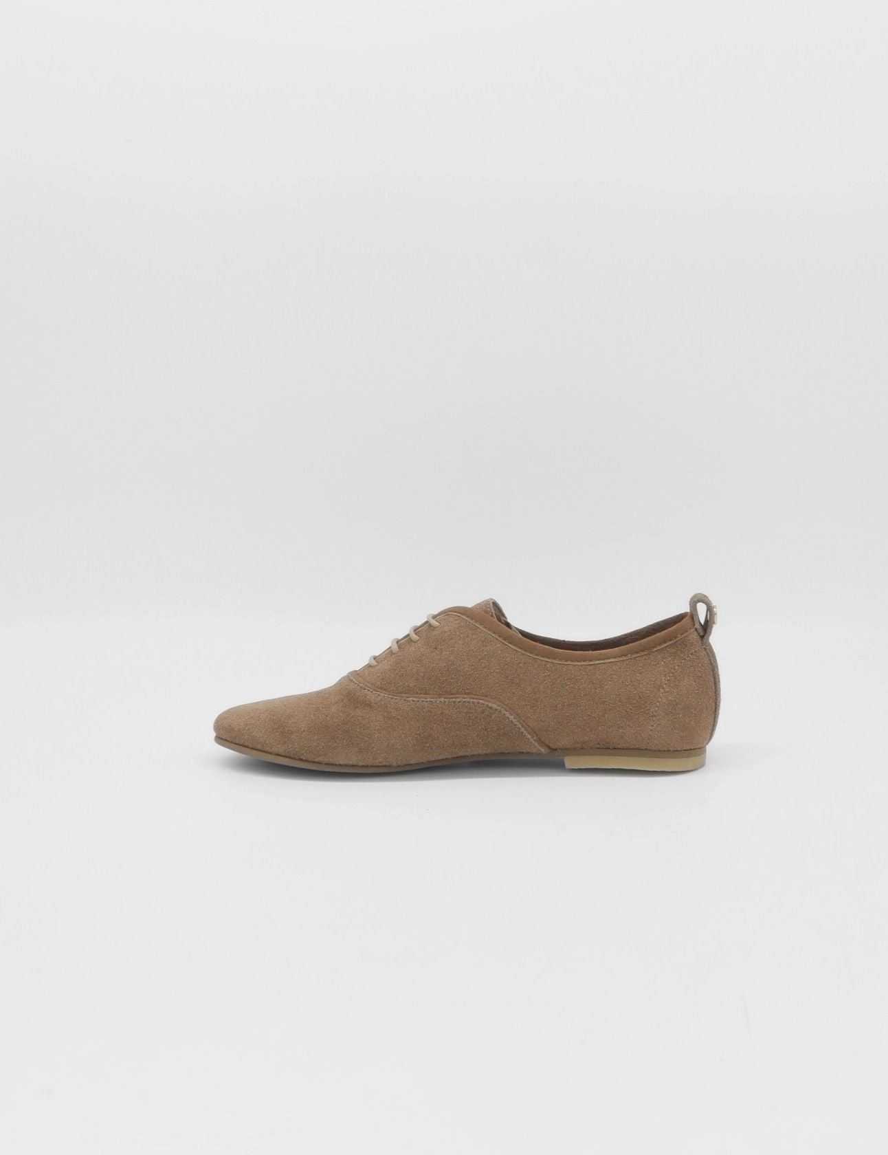 Work Oxfords Made In Usa Maku oxford flats in tan mocha suede women's shoes