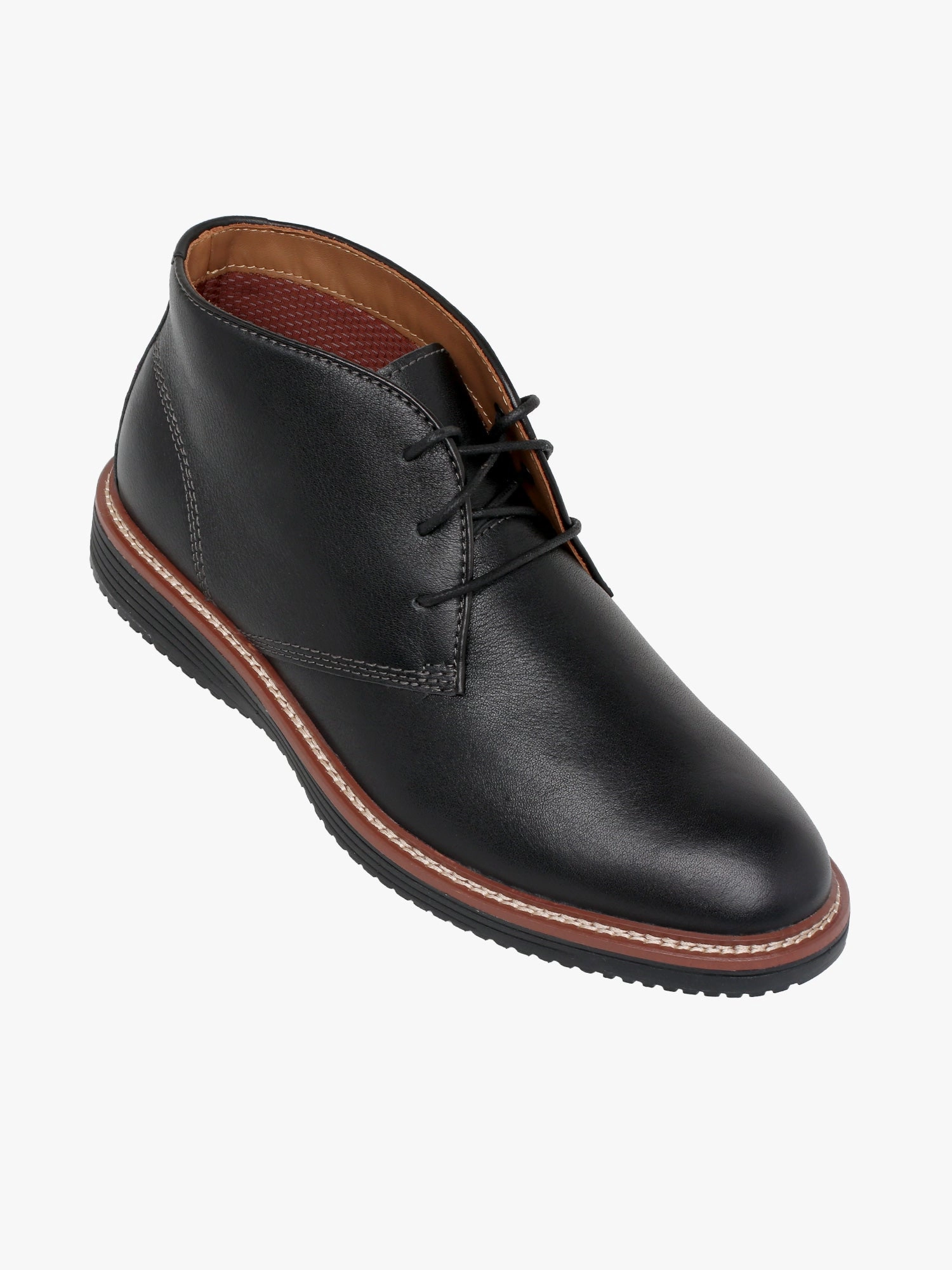 Split Toe Boots Upton Chukka Black Leather